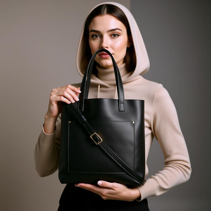 کیف رودوشی بزرگ چرم بزی - Image 2