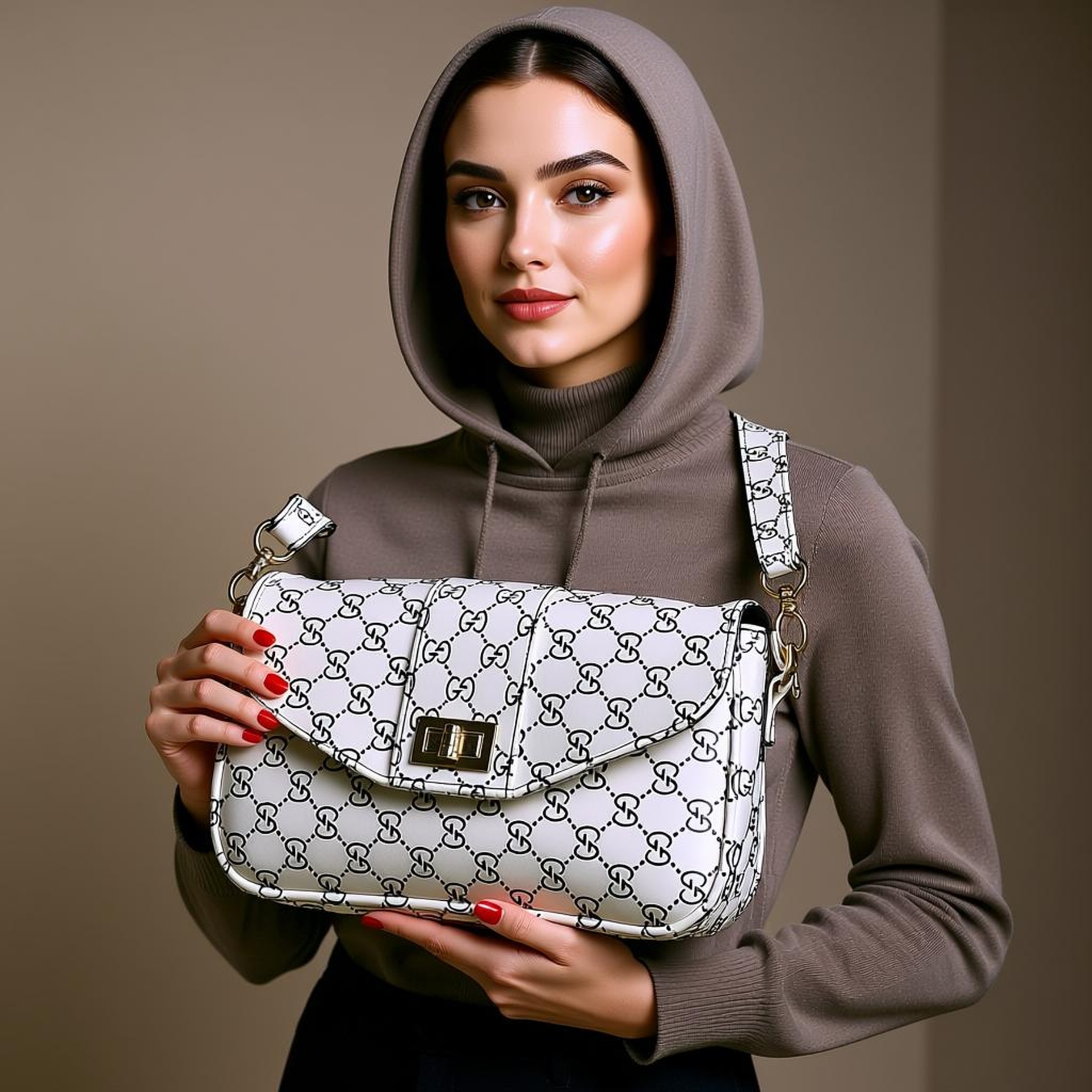 کیف چرم رودوشی طرح گوچی - Image 2